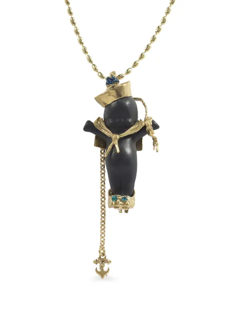 Gem Kingdom Happy Baby Sailor pendant Gold 29516