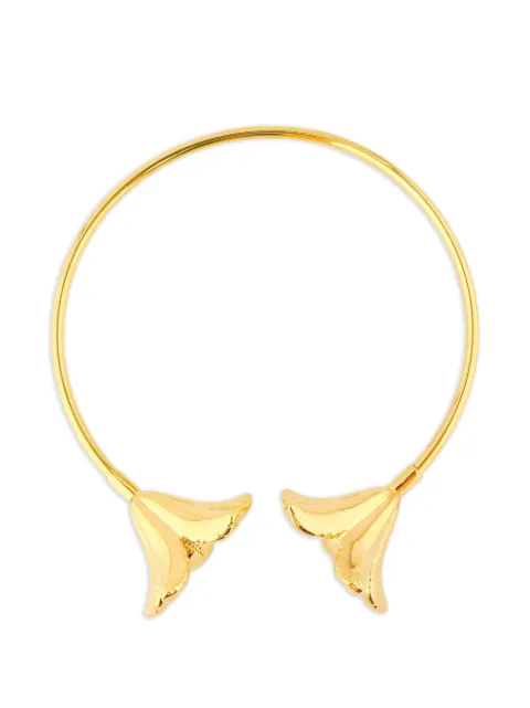 Marni flower choker necklace Gold 52484