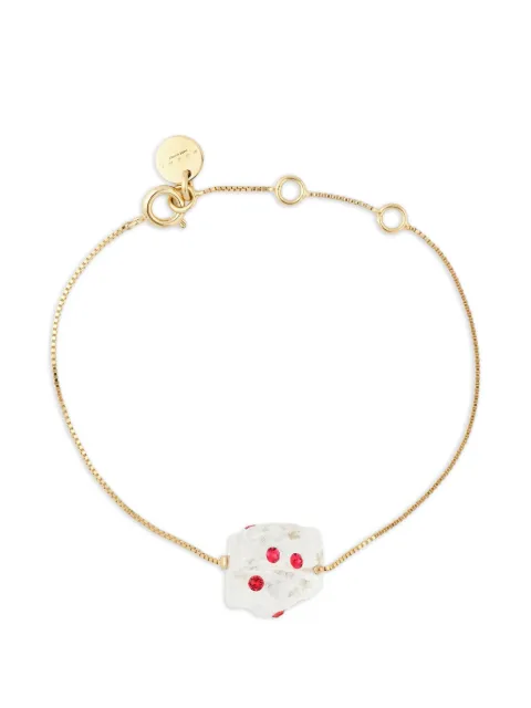 Marni raw-edge quartz-detail bracelet Gold 52374