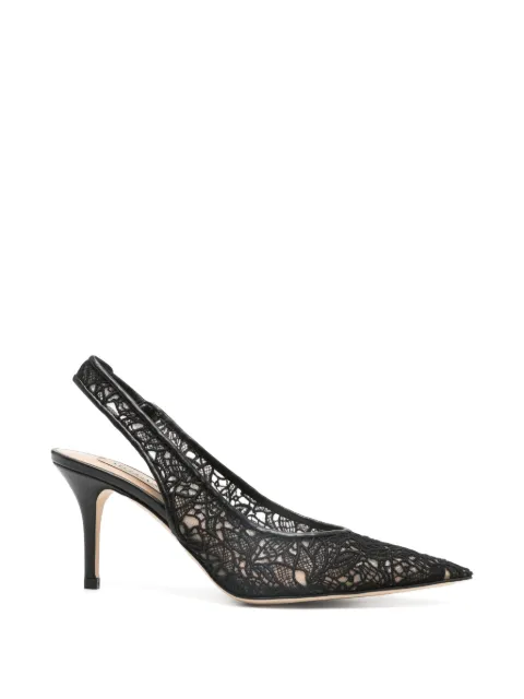 Arteana Positano slingback heeles pumps Black SS26POSBLASP75