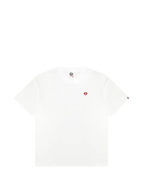 AAPE BY *A BATHING APE® heart-motif T-shirt White ATE1807XXQ