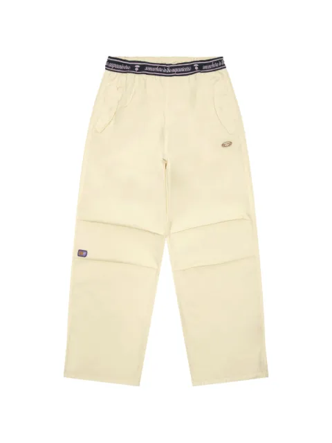 AAPE BY *A BATHING APE® elastic-waistband logo trousers Neutrals APTD621XXQ