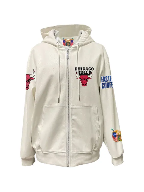 Jeff Hamilton Chicago Bulls zip-up hoodie Neutrals NBACHIBUL112