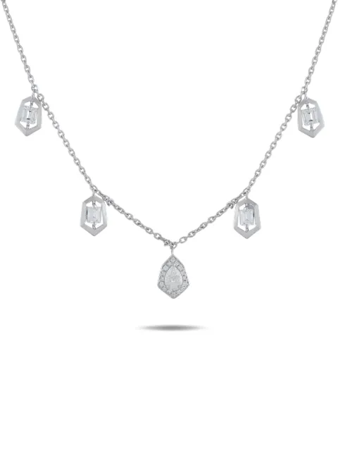 LB Exclusive diamond necklace Silver ANK19828
