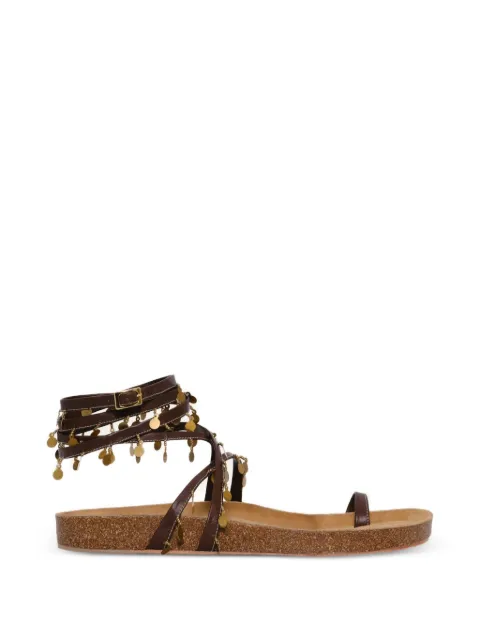 Johanna Ortiz Serenade In Swim embellished sandals Brown AC02720