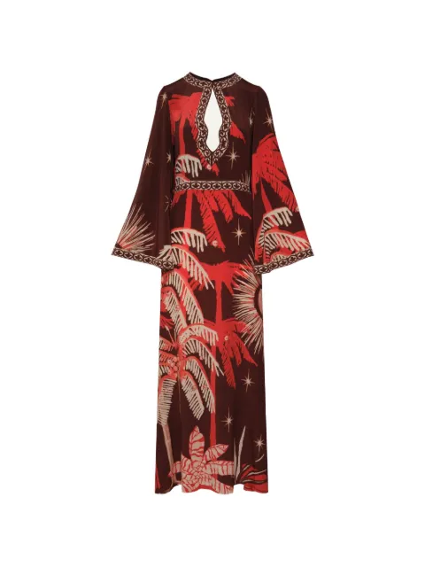 Johanna Ortiz Leyenda Del Tiempo maxi dress Brown PT03666