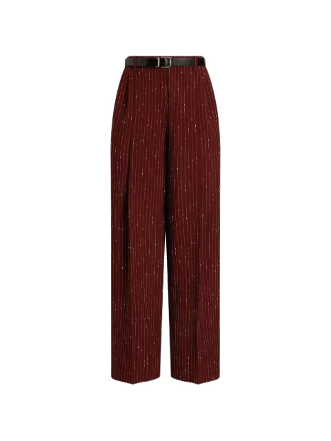 Dolce & Gabbana pinstripe trousers Red FTDMITFBMFW