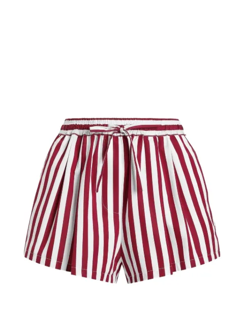 Dolce & Gabbana striped drawstring-waistband shorts Red FTDMDTFR527