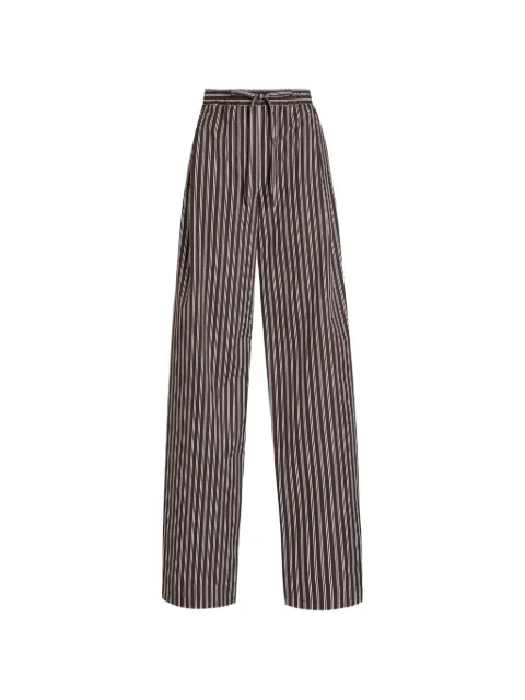 Dolce & Gabbana striped poplin trousers Brown FTDJETFR51W