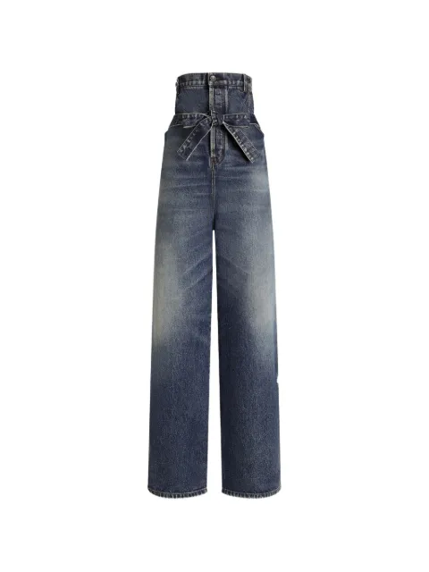 Dolce & Gabbana belted button-fastening jeans Blue FTDI8DG8PE4
