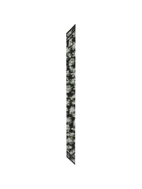 Dolce & Gabbana 6X100 small flower bouquet-print silk twill bandeau Black FS215AGDDUH