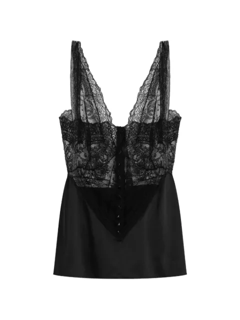 Dolce & Gabbana lace-detail top Black F7BU2TFU1AU