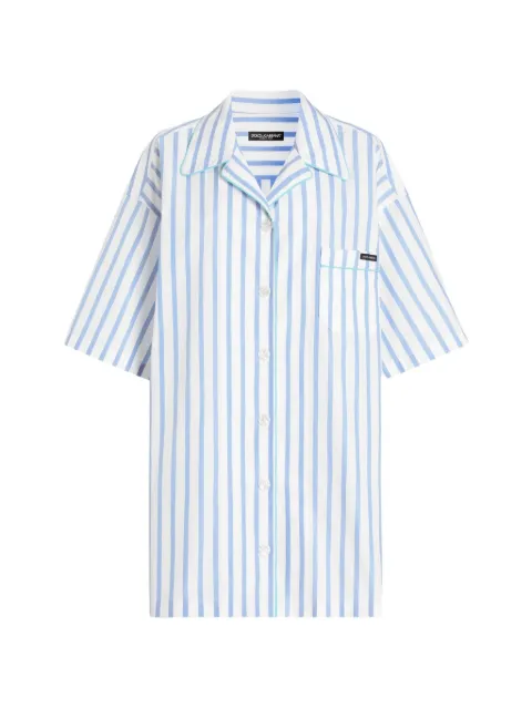 Dolce & Gabbana chest-pocket striped shirt White F5U31TFR52W
