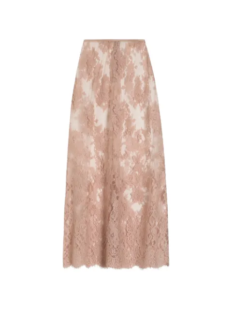 Dolce & Gabbana chantilly lace midi skirt Pink F4DEVTILMC0