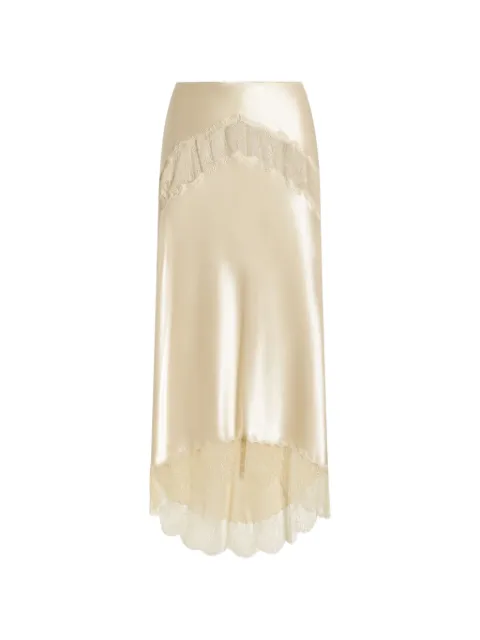 Dolce & Gabbana silk satin skirt Neutrals F4DD1TFU1AU