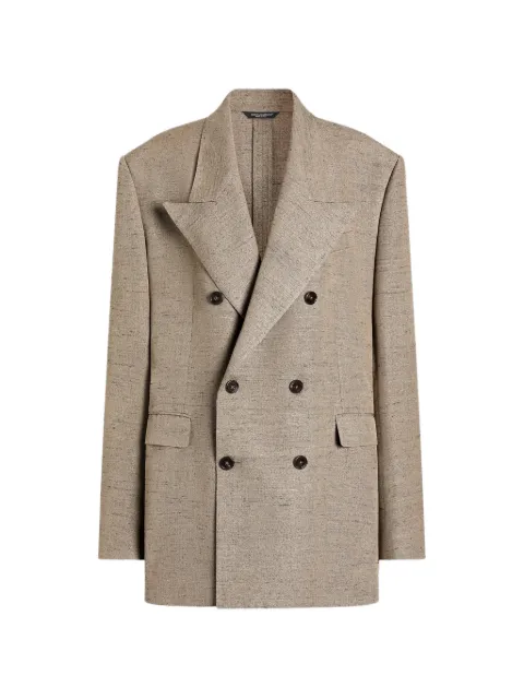 Dolce & Gabbana double-breasted jacket Neutrals F29YFTHUMWC