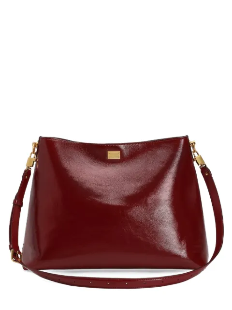 Dolce & Gabbana large Vittoria calfskin shoulder bag Red BB7942AZ000