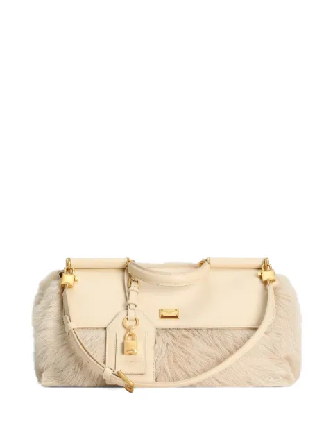 Dolce & Gabbana medium My Sicily fur-panel tote bag Neutrals BB7782B5528