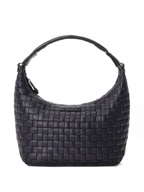 Mz Wallace mini woven hobo tote bag Black 1605N1590