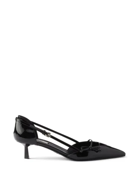 Prada bow-detail pointed-toe pumps Black 1I442OFB045069