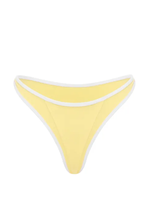 FAE SWIM Hailey piped bikini bottoms Yellow 44853