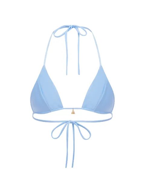 FAE SWIM Honey tie-fastening bikini top Blue 35226