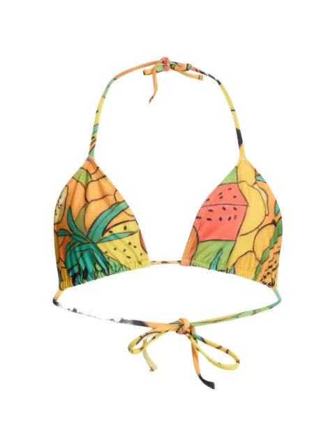 Donde Esteban Frutas triangle bikini top Yellow SS26BIK906TOP