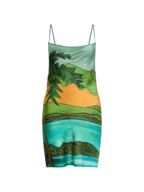 Donde Esteban Magdalena mini dress Green SS26DRS501