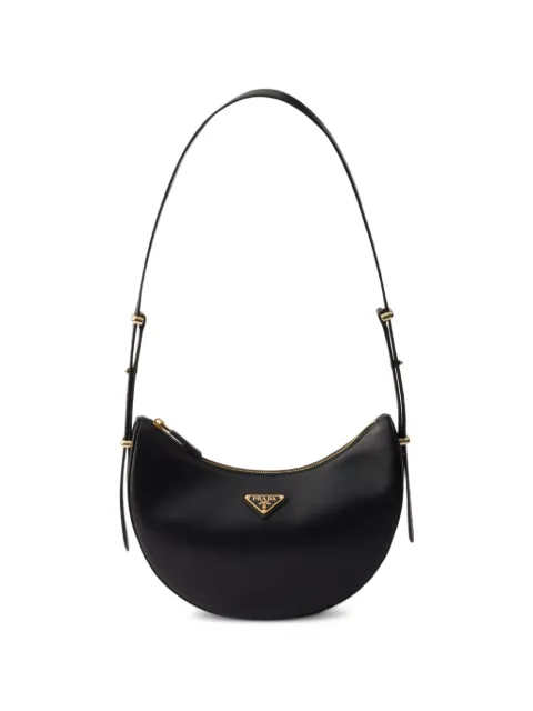 Prada small Arqué leather shoulder bag Black 1BC274VOOOASK