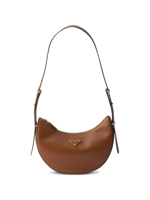 Prada small Arqué leather shoulder bag Brown 1BC274VOOOASK