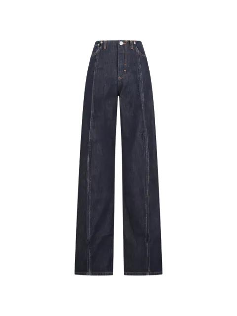Sportmax pressed-crease straight-leg jeans Blue 2612181035600