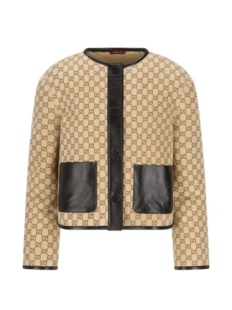 Gucci monogram button-fastening jacket Neutrals 835530XSAGV