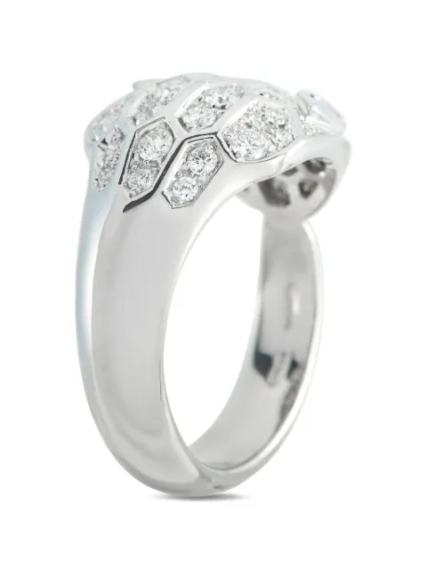 Bvlgari Pre-Owned diamond and sapphire ring Silver BV04122225