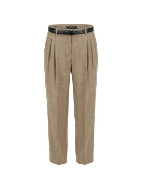 Dolce & Gabbana pleated trousers Brown FTDMITHUMWC