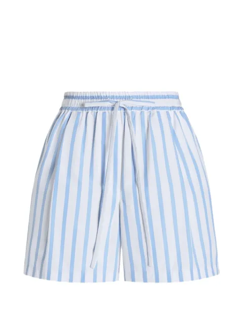 Dolce & Gabbana striped drawstring-fastening shorts White FTDJHTFR52W