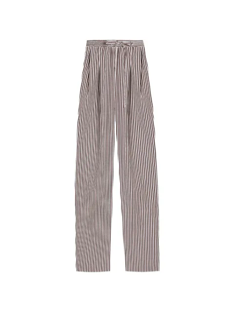 Dolce & Gabbana striped poplin trousers Brown FTDJDTFR52K
