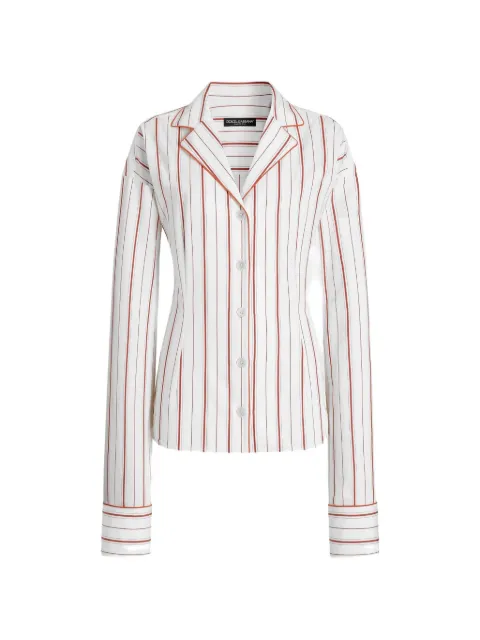 Dolce & Gabbana striped buttoned shirt White F5U71TFR51T