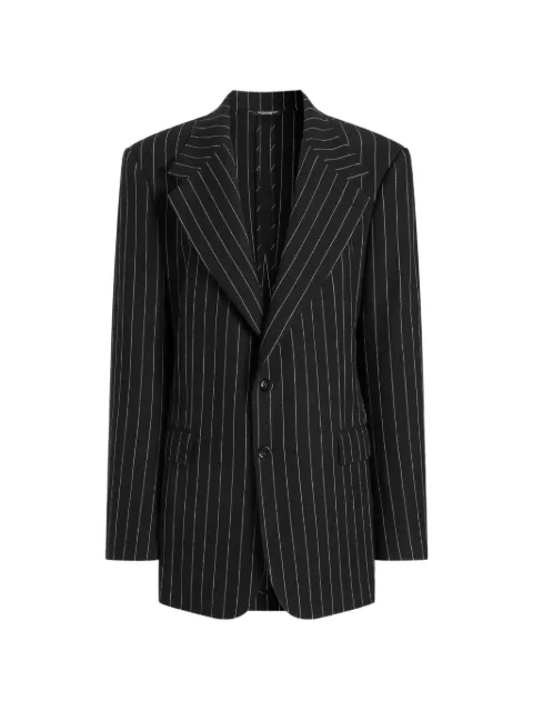 Dolce & Gabbana Sicilia single-breasted blazer Black F2JAATFR3F2