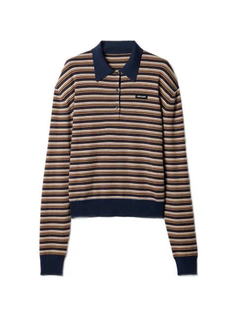 Miu Miu wool polo shirt Neutrals MML03VSOOO1844