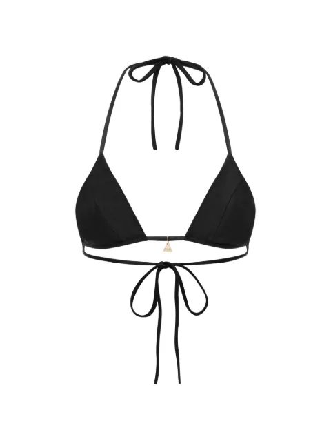 FAE SWIM Honey tie-detail bikini top Black 35226