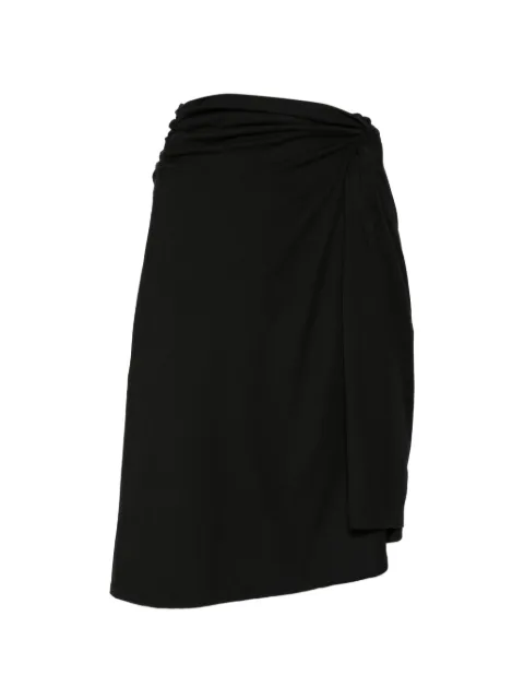Paris Georgia Ida knotted midi skirt Black IDASK005BLK