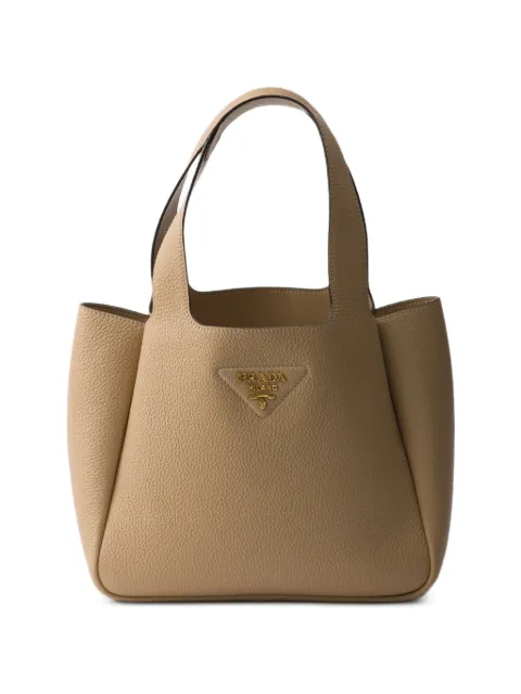 Prada Liaison small leather tote bag Neutrals 1BG335VONM2DKV