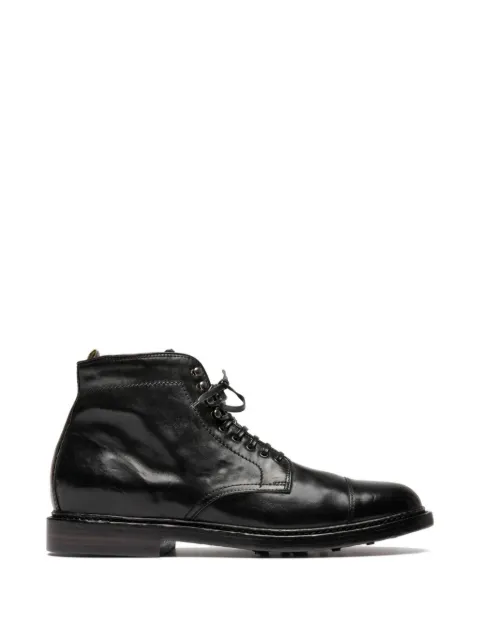 Officine Creative lace-up fastening boots Black OCUSTAN011RUBGHWA26