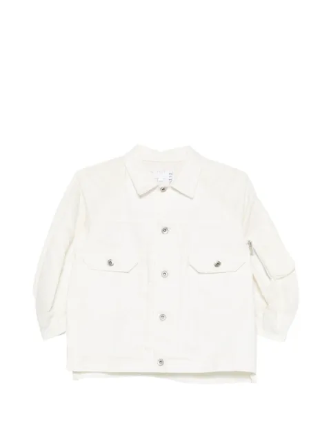 sacai flap pocket jacket White 2608312