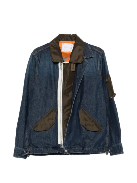sacai button front pocket jacket Blue 2603928M