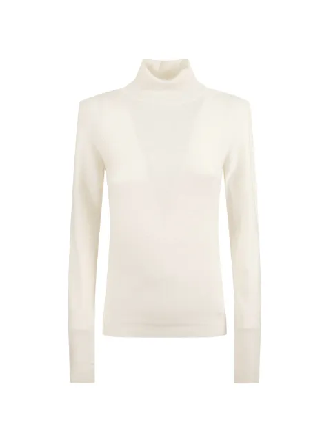 Fabiana Filippi turtle-neck embellished top Neutrals MAD215F0680000L557