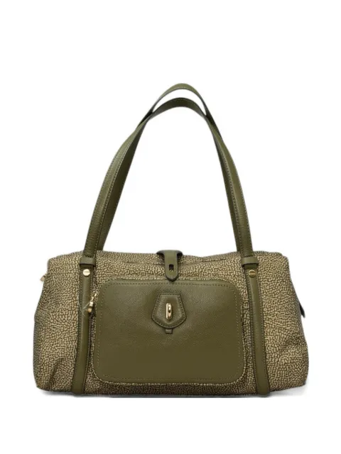 Borbonese printed shoulder bag Green 910101950189