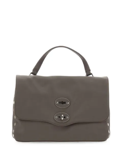 Zanellato small Postina Saeta studded handbag Brown 0680101910000S