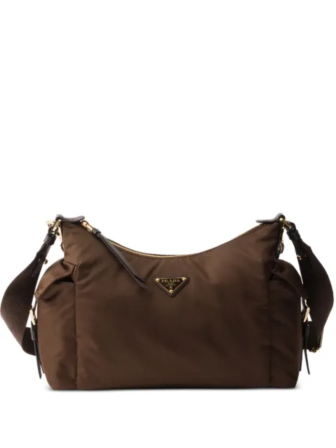 Prada Explore large Re-nylon and leather bag Brown 1BC264VNOORDLN
