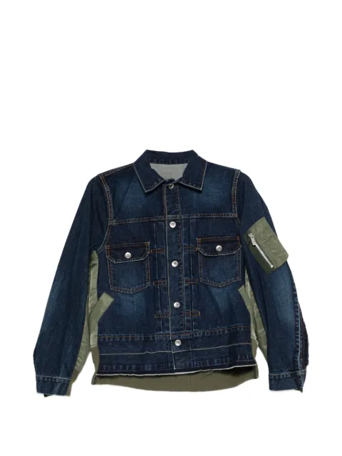 sacai patch pocket denim jacket Blue SCW307